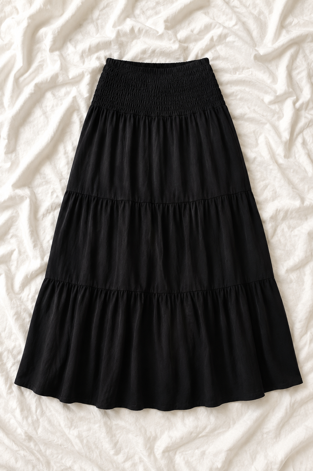 Jupe Longue Fluide à Volants – Style Bohème Chic