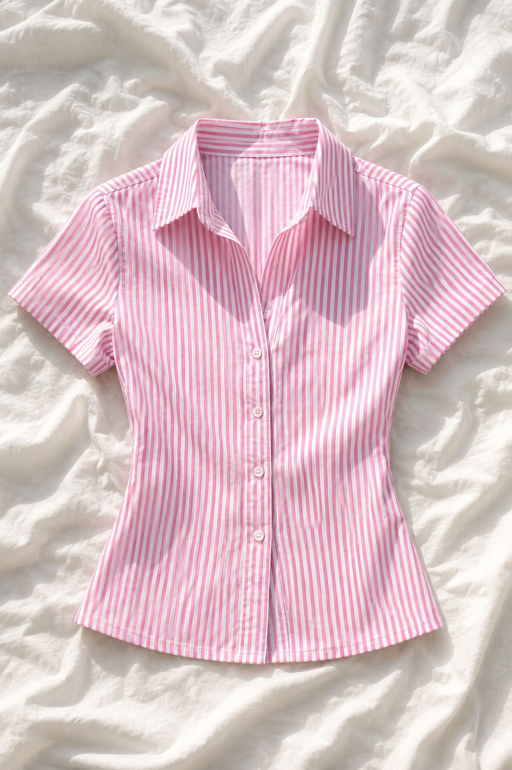 Chemise Femme Cintrée à Rayures – Style Chic Casual