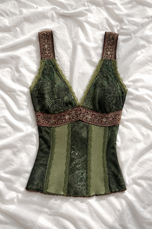 Top Corset Femme Décolleté – Style Y2K Élégant