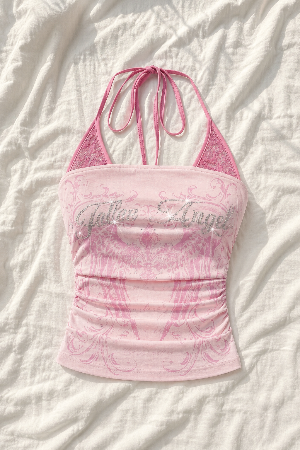 Top Imprimé Strass – Style Y2K