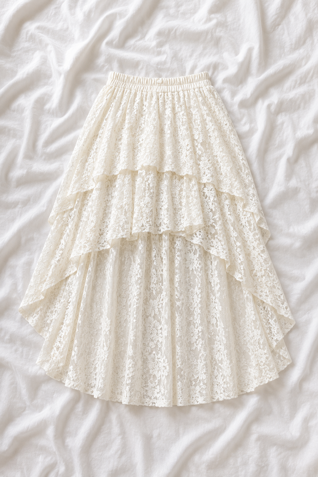 Jupe Longue Asymétrique à Volants – Style Bohème Chic
